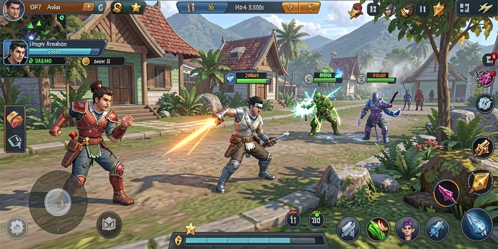 Tampilan utama game yang menarik dan interaktif.