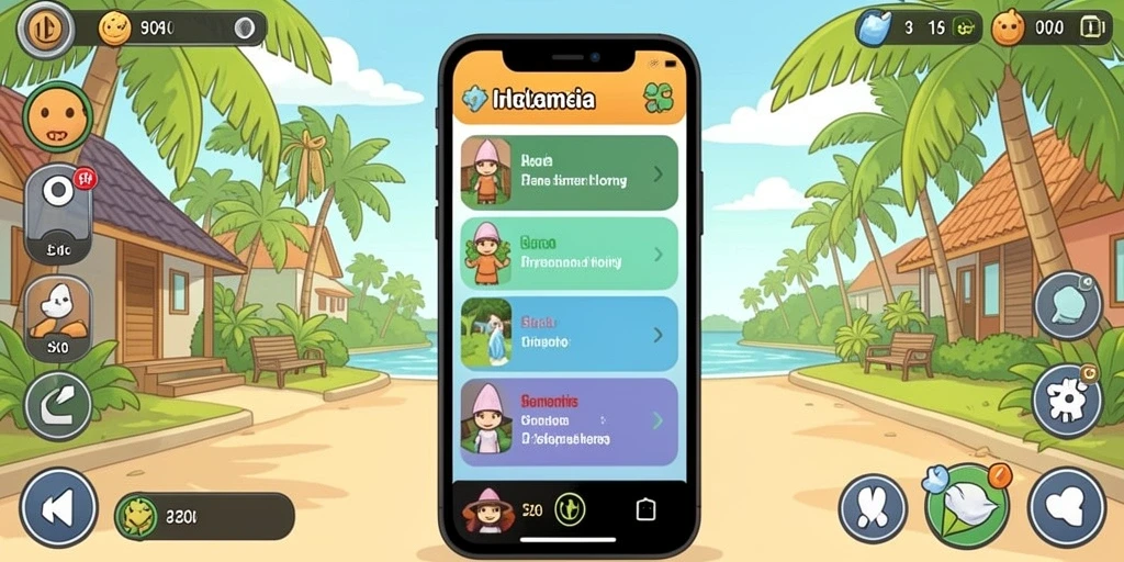 Tampilan antarmuka yang mendesain secara menarik.