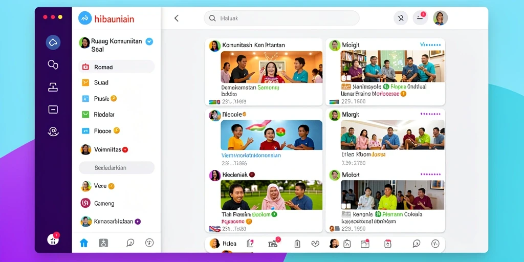 Tampilan menu utama yang menarik dan user-friendly.