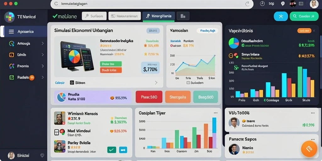 Tampilan antarmuka yang menarik dan user-friendly.