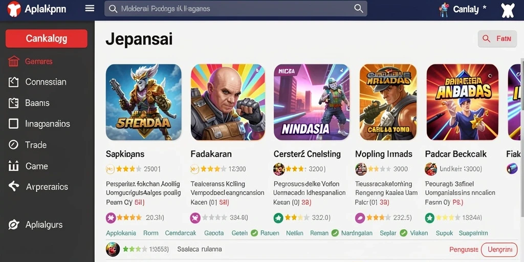 Tangkapan layar karakter utama dalam aksi.