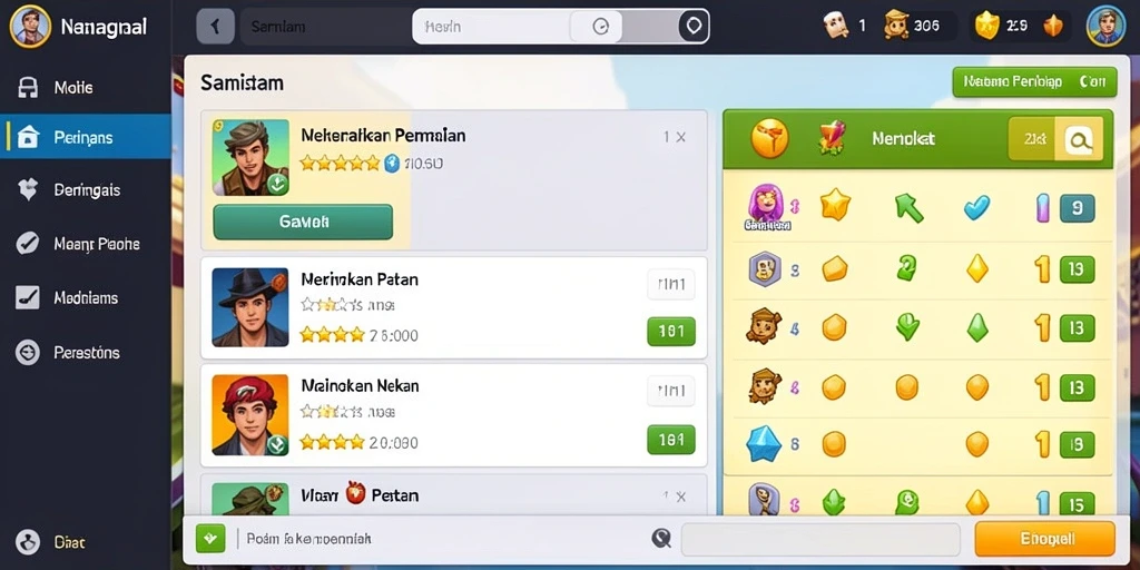 Tampilan aplikasi yang menarik dan mudah digunakan.