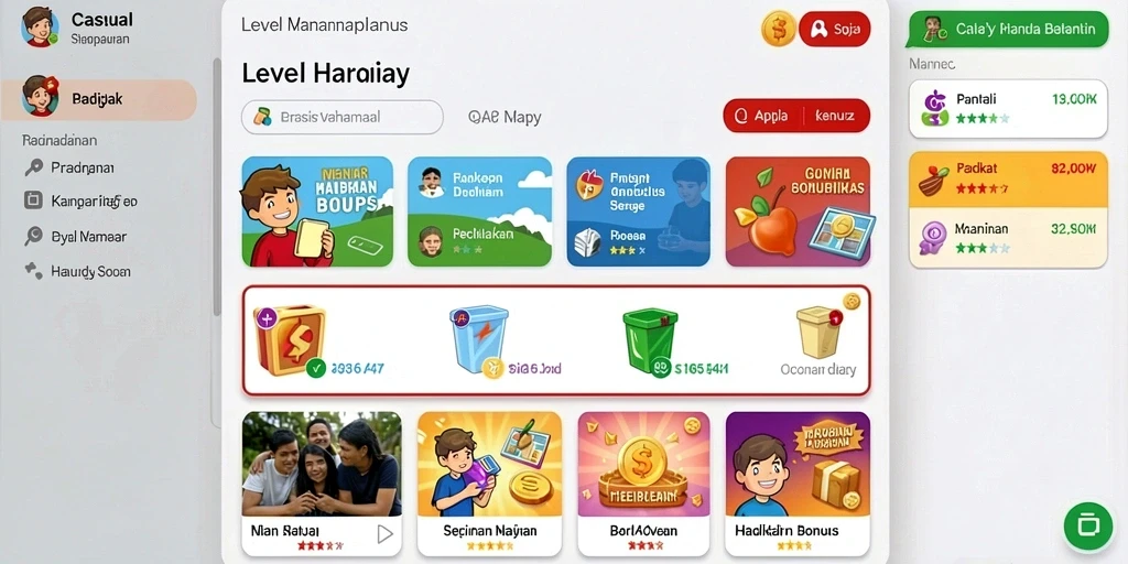 Tampilan antarmuka yang menarik dan user-friendly.