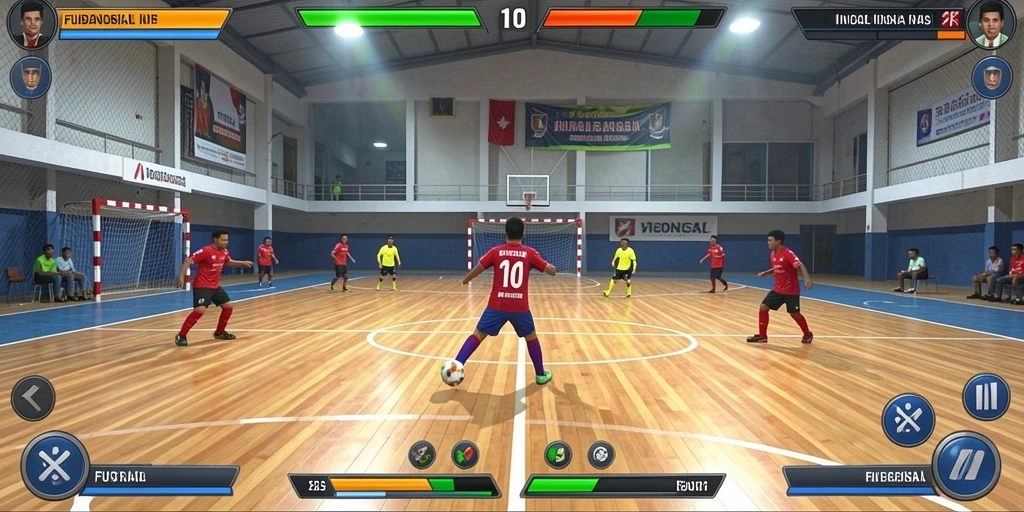 Tampilan awal game yang penuh warna.
