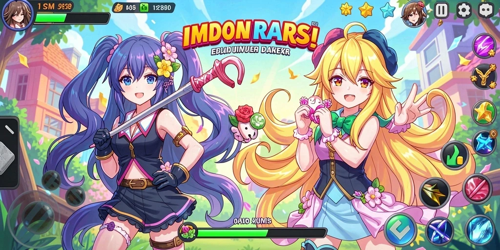 Tangkapan layar menunjukkan aksi petualangan epik di dalam game.