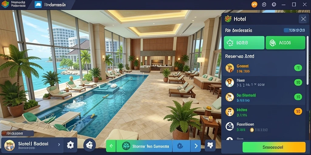 Tampilan antarmuka aplikasi yang modern dan user-friendly.